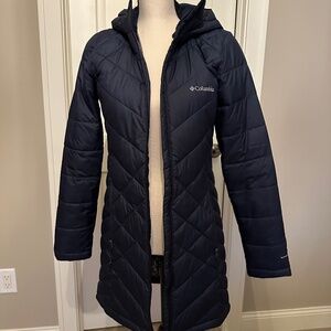 Columbia Women's Heavenly Hooded Jacket, size XS, color Collegiate Navy